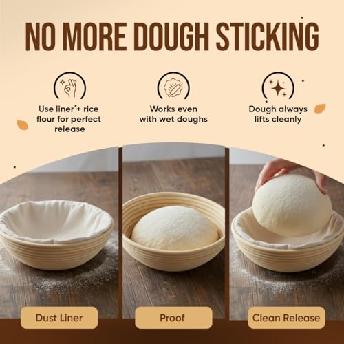 Banneton Bread Proofing Basket Set (2 Count)