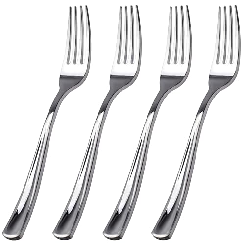 100 Piece Silver Plastic Forks (100 Count)