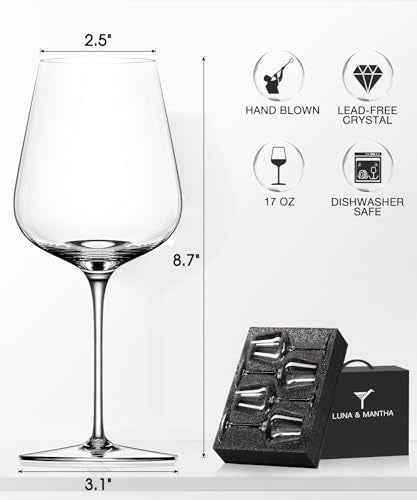 Red Wine Glasses Set of 4 (4 Count)