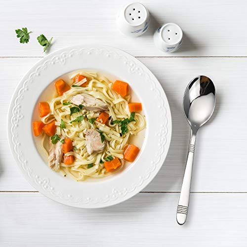 12 Pieces Stainless Steel Dinner Spoons (12 Count)
