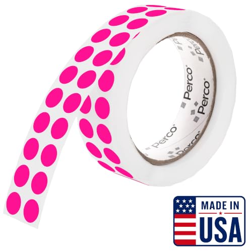 Neon Pink Round Circle Dot Sticker 1