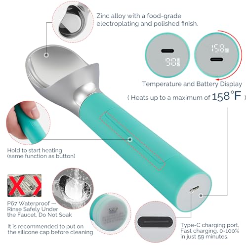 Heated Ice Cream Scoop Rechargeable