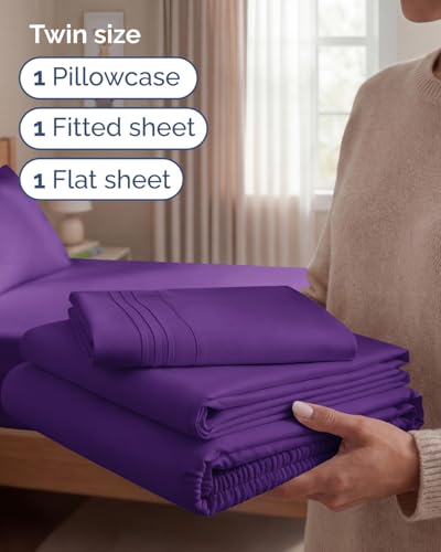 Twin Size 3 Piece Sheet Set
