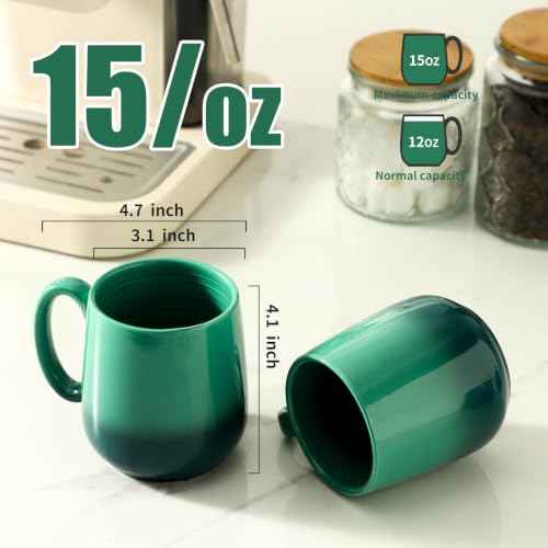 15oz Ceramic Mug Set of 4 (4 Count)