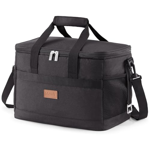 Cooler Bag 30 Cans Collapsible and Insulated Large Lunch Bag Leakproof Soft Cooler Portable for Camping (30 Count)