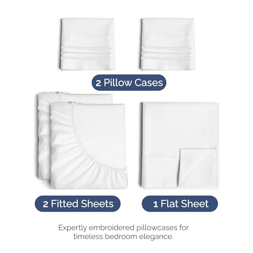 Split King Size 5 Piece Sheet Set
