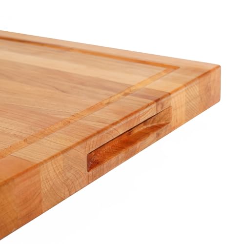 Solid Cherry Wood Cutting Board for Kitchen