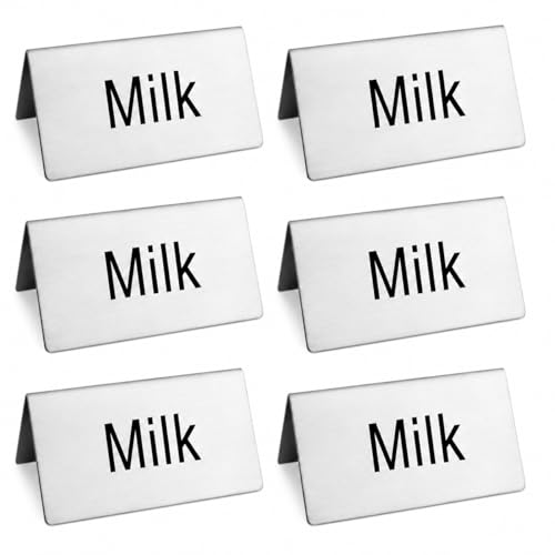 Stainless Steel Table Tent Sign (6 Count)