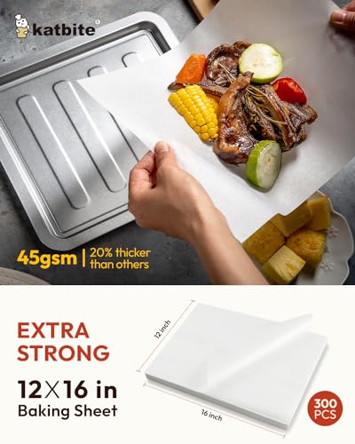 300 Pcs Parchment Paper Baking Sheets
