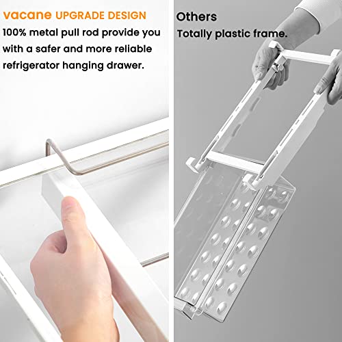 Large Refrigerator Drawer with Removable 28 Grid Egg Tray