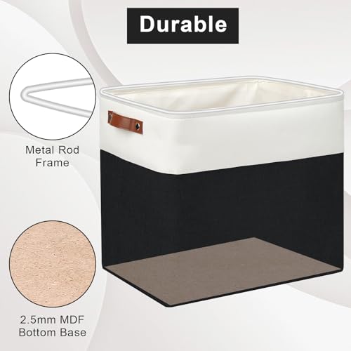 Large Fabric Storage Baskets (3 Count)