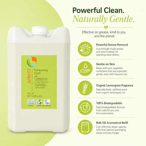 Organic Lemon Dishwashing Liquid (338 Fl Oz)