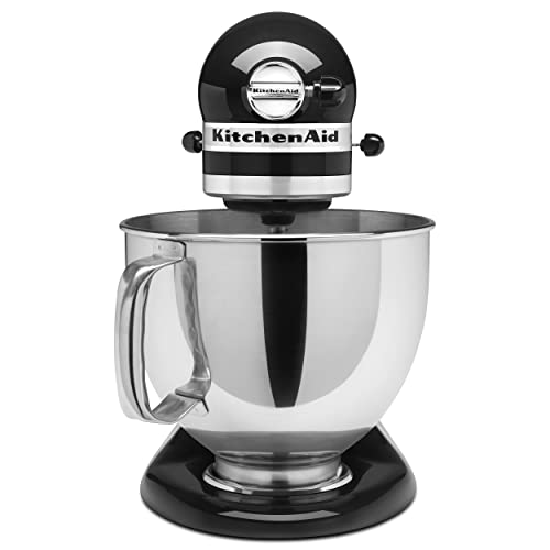 Artisan, 5-Qt Tilt Head Stand Mixer, KSM150PS, Onyx Black (16 Ounce)