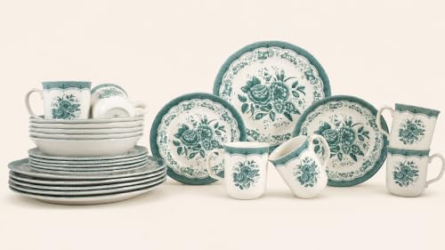 Royal 24 Piece Porcelain Dinnerware Set for 6