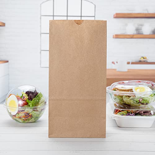 Bag Tek 8 LB Disposable Lunch Bags 100 Sturdy Take (100 Count)