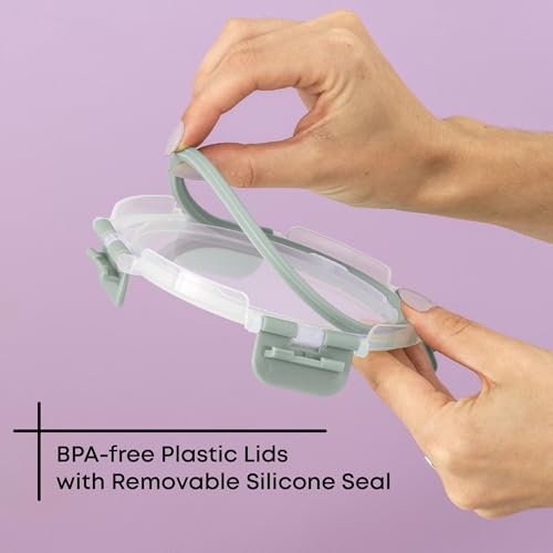 24pc Borosilicate Glass Storage Containers with Lids (24 Count)