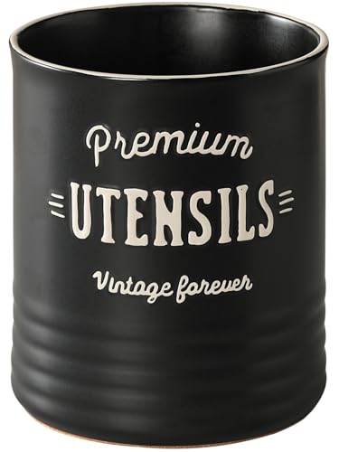 7.2" Large Ceramic Utensil Holder for Kitchen Counter