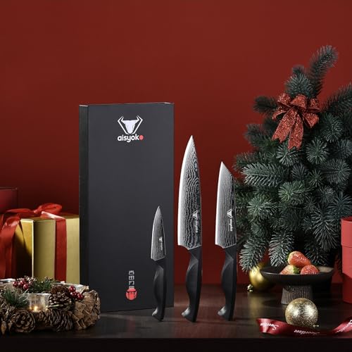 8C Damascus Knife Set