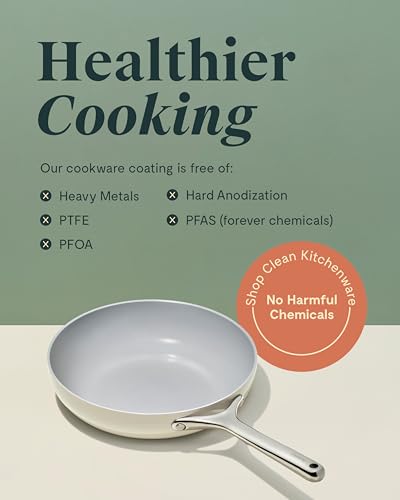 Ceramic Non Stick Fry Pan Set with Glass Lids (3 Count)