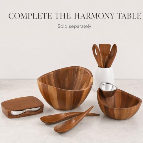 Gourmet Harmony 3 Piece Wooden Salad Bowl Set