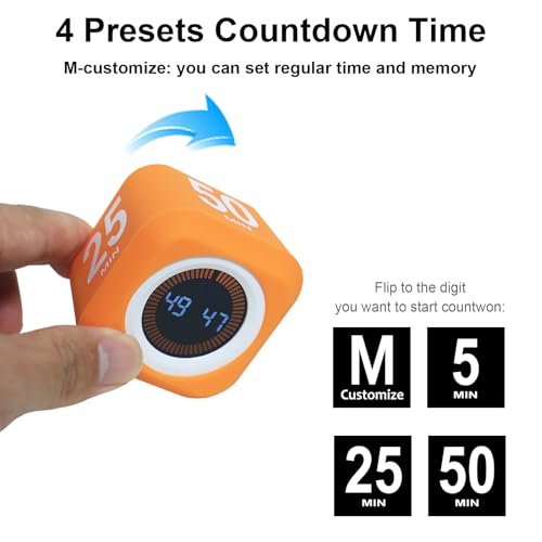Rotating Cube Countdown Visual Timer 5