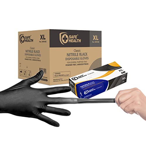 Nitrile Black Indsutrial Disposable Gloves