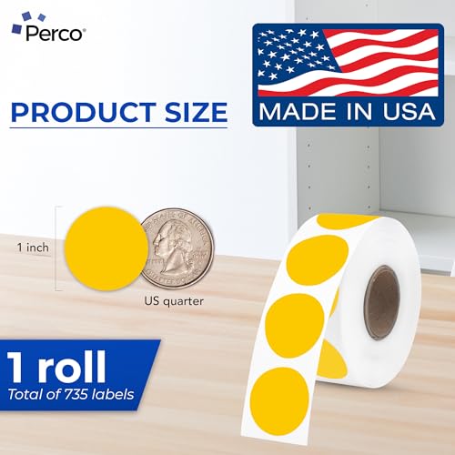 Yellow Thermal Labels (735 Count)