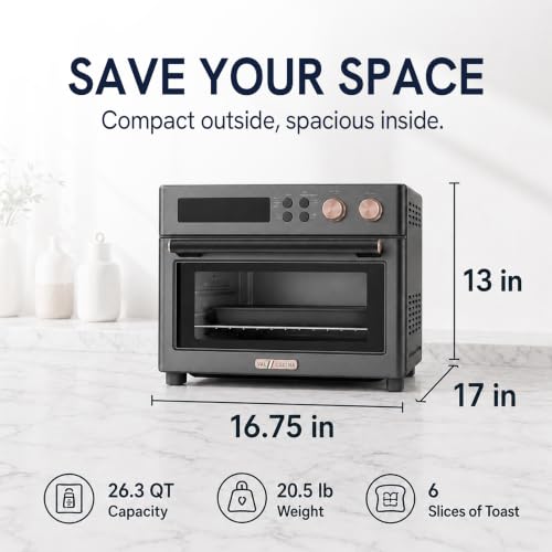 Infrared Heating 26.3 QT Air Fryer Toaster Oven