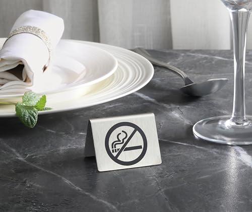 Stainless Steel Table Tent Sign (6 Count)