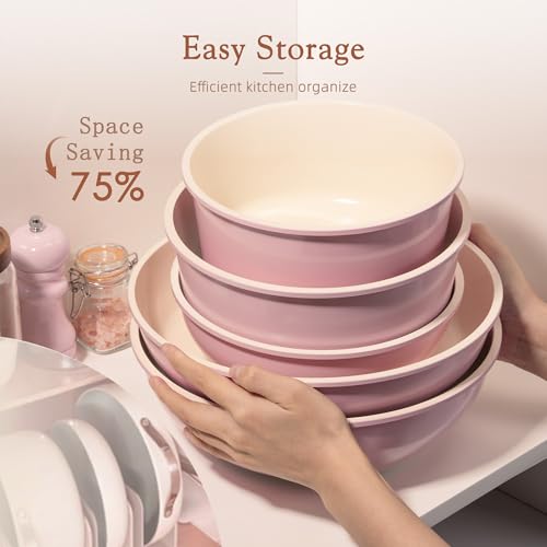 21 Pcs Pots and Pans Set Non Stick