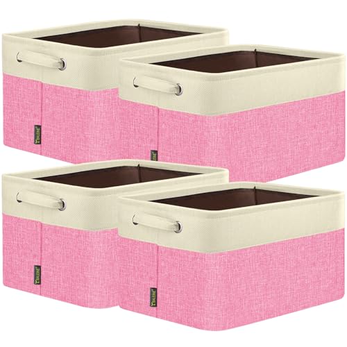 4 Pack Fabric Closet Storage Bins for Shelves (4 Count)