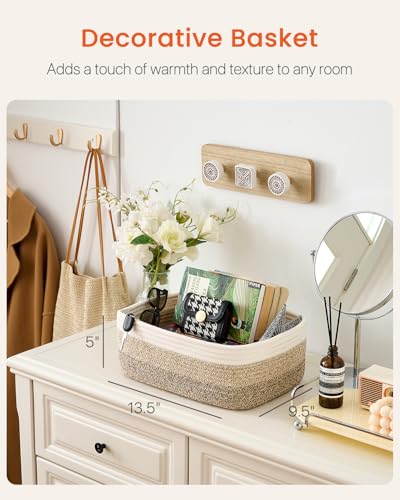 Small Woven Storage Basket for Organizing (3 Count)