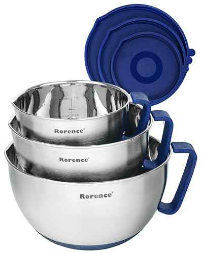 Stainless Steel Mixing Bowls Set with Lids