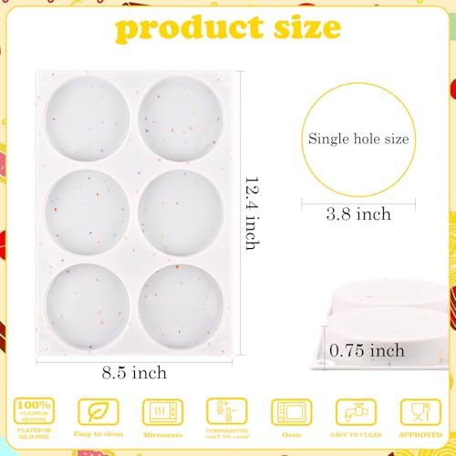 3 Pcs Silicone Muffin Top Pan for Baking (3 Count)
