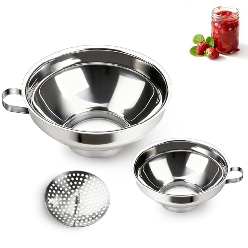Canning Funnel with Strainer (3 Count)