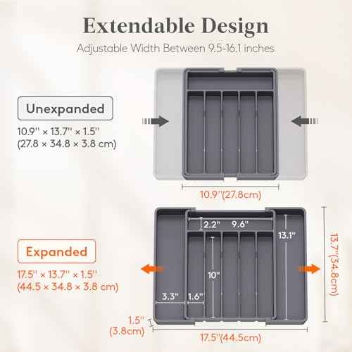 Expandable Silverware Drawer Organizer