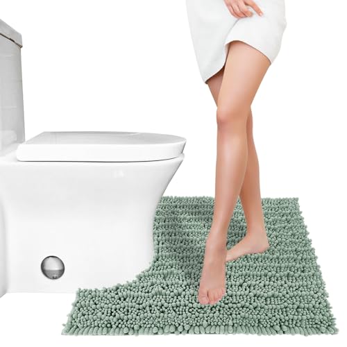 Toilet Rug U Shaped Washable 24x20 Inch