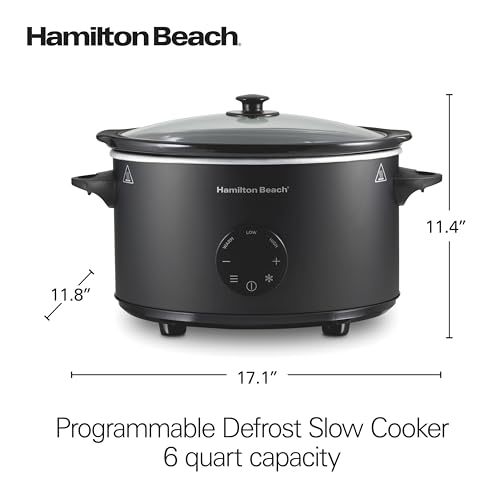 6 Quart Set & Forget Programmable Slow Cooker