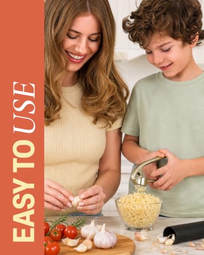 Premium Garlic Press with Soft