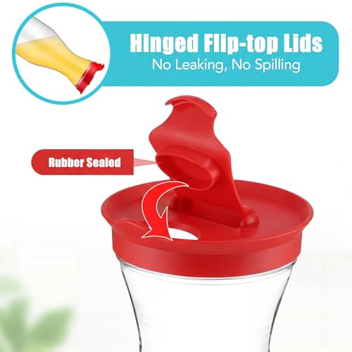 24 Pcs Plastic Water Carafe with Lid 32 Oz Clear (24 Count)