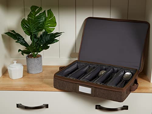 Flatware Storage Box with Removable Trays