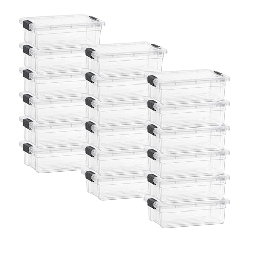2.3 Quart Clear Plastic Storage Containers with Lids (18 Count)