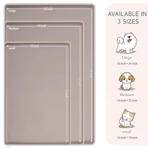 Silicone Cat & Dog Food Mat for Floors Waterproof