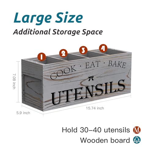 Extra Large Utensil Holder Countertop for Kitchen Counter