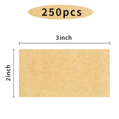 Kraft Paper Rectangle Removable Moving Labels