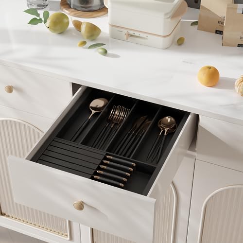 Utensil Organizer Silverware Tray for Drawer