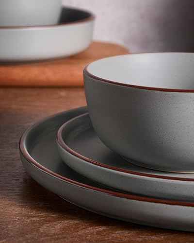 Mercury 24 Piece Dinnerware Set with Pasta Bowls
