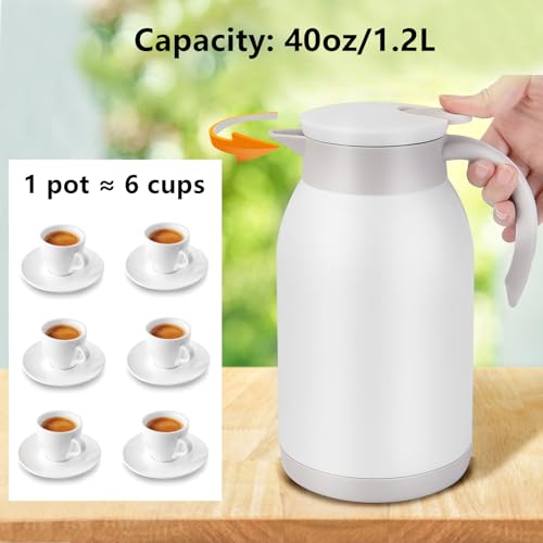 Stainless Steel Thermal Coffee Carafe Dispenser