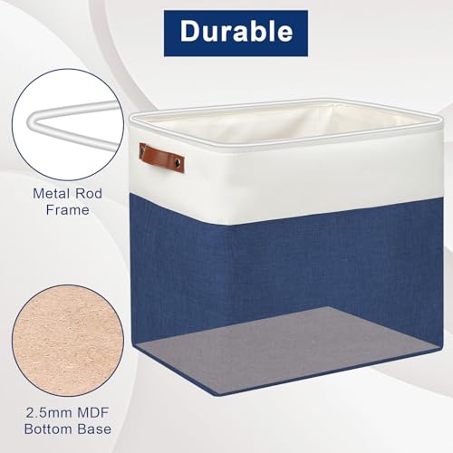 Large Fabric Storage Baskets (3 Count)