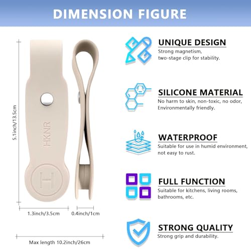 2 Pcs Strong Magnetic Towel Clips for Kitchen